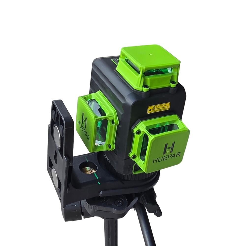 Huepar 3x360 Green Laser Level Self Leveling w Tripod Mount Accessories